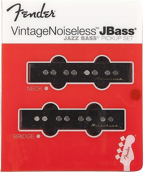 Fender 099-2102 Vintage Noiseless Jazz Bass Pickup Set image 2