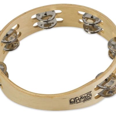Toca Percussion Player's Wood Tambourine | 9" Double Row