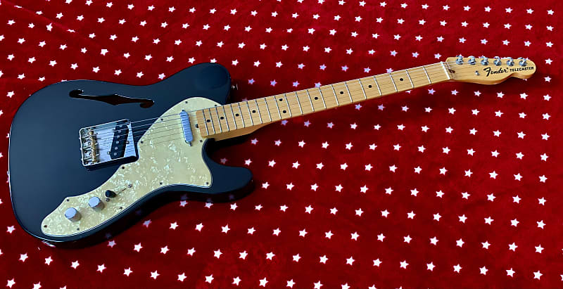 Fender Classic Series '69 Telecaster Thinline w/Texas special and American Vintage Hot Rod Telecaster Bridge image 1