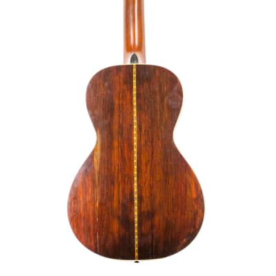 Circa 1910 A.C. Fairbanks Parlor Guitar w/Brazilian Rosewood Back and Sides Natural image 8