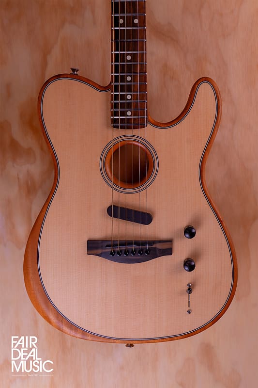 Fender American Acoustasonic Telecaster, Natural, Ex-Display image 1