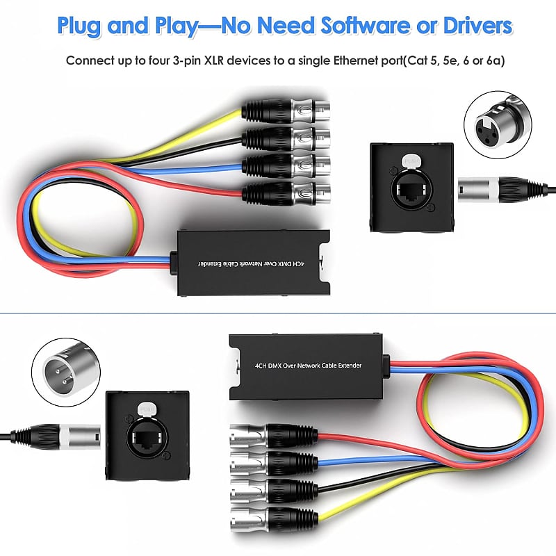 Buy - Direct Cables 100-386 (100386) XLR-3M to XLR-3F Balanced XLR Audio  Cable - 4M