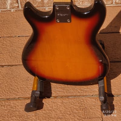 Harmony H802 Double Cut Solid Body 1960's Re-issue Desert Burst image 9