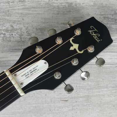 1985 Tokai Japan TEA-60D Electric Acoustic Guitar (Black) image 8