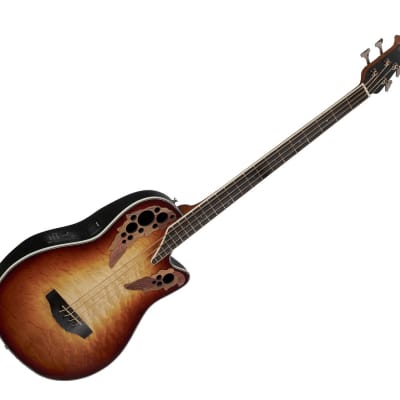 Ovation Celebrity Elite CEB44X-7C A/E Bass Guitar - Cognac Burst for sale