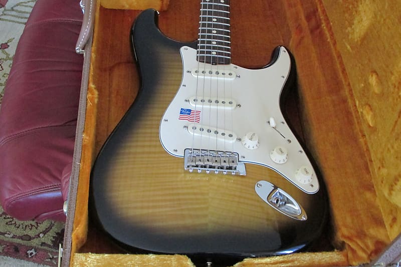 Fender 62 American Standard Custom 2006 - 2 color Sunburst Flametop image 1