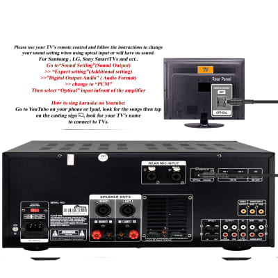 Home karaoke system- IDOLPRO 1200W Speakers Plus 2600W Bluetooth Mixing Amplifier& Dual Wireless Mics image 4