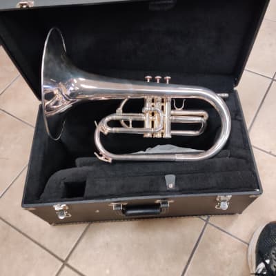 Blessing BM-101S Silver Marching F Mellophone image 3