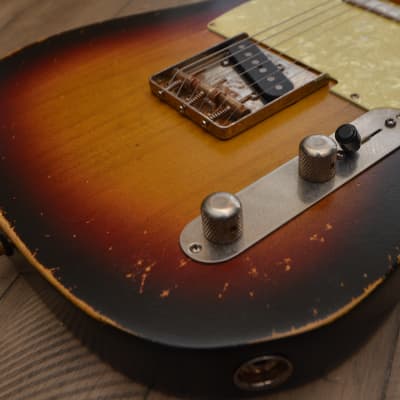 American Highway One Fender Telecaster Relic Nitro Custom Sunburst image 23