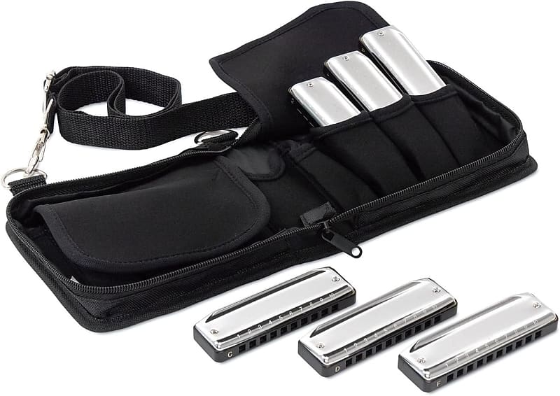 Suzuki MR-250-SN Bluesmaster 10-Hole Diatonic Harmonica - Set | Reverb