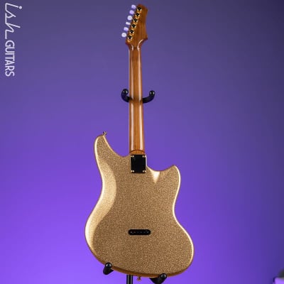 Kauer Electroliner Left-Handed Custom Guitar Sahara Gold Flake image 7