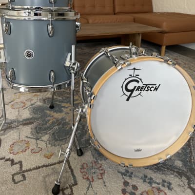 Gretsch Drums Brooklyn 3-Piece Micro Kit (10,13,16) Satin Grey image 1