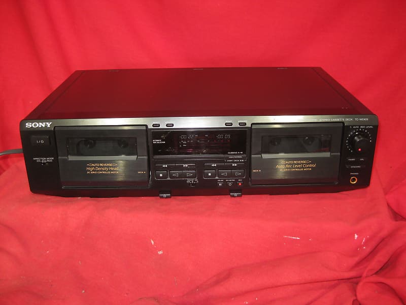 Sony Stereo Dual Auto-Reverse retailer Cassette Deck - Black - TC-WE425 - Works Great