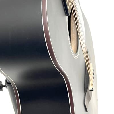 Aria Acoustic Guitar Matte Black Aria-101 image 5