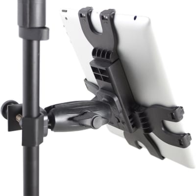 Gator Frameworks Adjustable Clamping Tablet Mount; Attach to Most Standard Mic Stands (GFW-UTL-TBLTCLMP) image 1