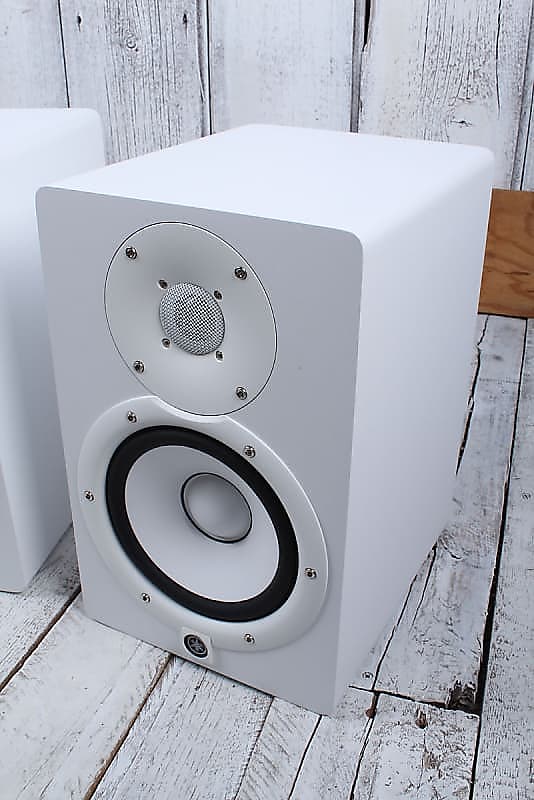 Yamaha HS7 Two Way Powered Studio Monitor PAIR OF TWO 95W Active Speakers White HS image 1