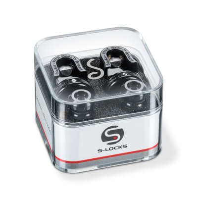 Schaller S-Locks Strap Locks, Black, Set (2) for sale