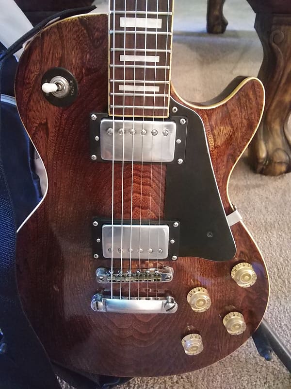 Vintage Cort Classic Singlecut 19831984 Natural Wood Grain Reverb