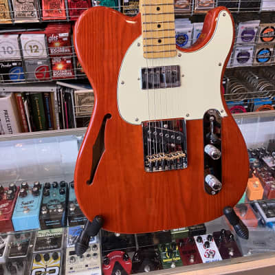 G&L Tribute Series ASAT Classic Bluesboy Semi-Hollow Clear Orange image 2