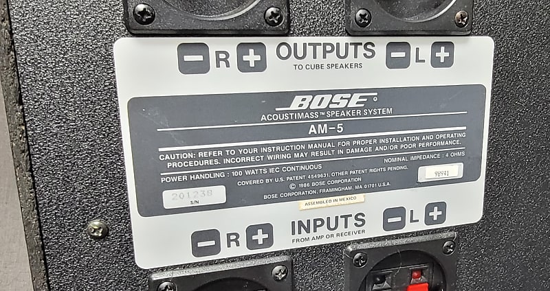 その他 Bose AM-5 BOSE AM-5 Acoustimass Speaker System, Low Profile Subwoofer
