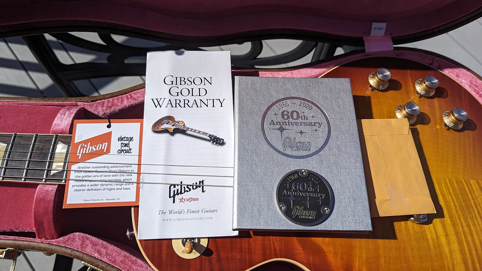 2020 Gibson Gibson Custom Shop 60th Anniversary '60 Les Paul - LPR0 - "CME Spec" Tomato Soup Burst VOS  V3 Neck Profile image 25