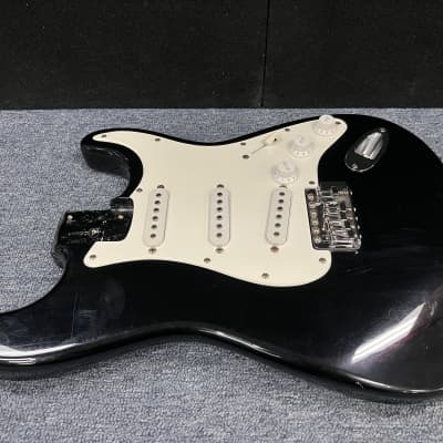 Unbranded Stratocaster Strat Electric guitar body w/loaded pickguard- Black  Squier? 5lbs 12oz image 6