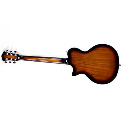 Johnson JH-100 Delta Rose Hollowbody Electric Violin Sunburst Guitar (JH-100-S) image 5