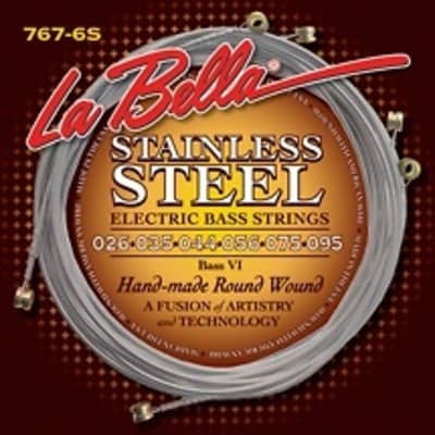 La Bella 767-6S Stainless Roundwound Bass VI Strings - .026-.095 image 1