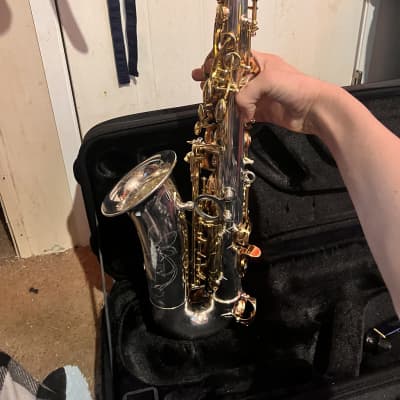 Jupiter JAS110 Eb Intermediate Alto Saxophone Silver/Gold image 23