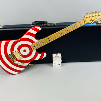 Charvel Retro Bullseye-Limited-You can't stop rock-n-roll! 2004 Red/White image 8