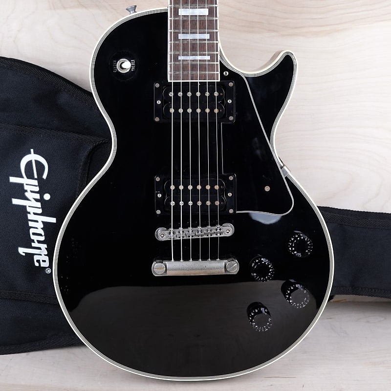 Epiphone LPC-80 Les Paul Custom MIJ 2000 Ebony Made in Japan w/ Bag