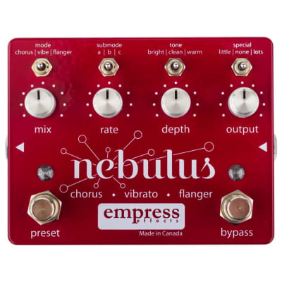 Empress Nebulus Chorus, Vibrato and Flanger Guitar Effects Pedal image 2