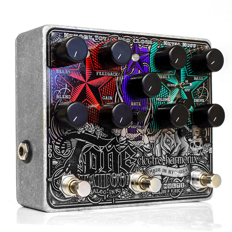 Electro-Harmonix Tone Tattoo Distortion Chorus & Delay Multi