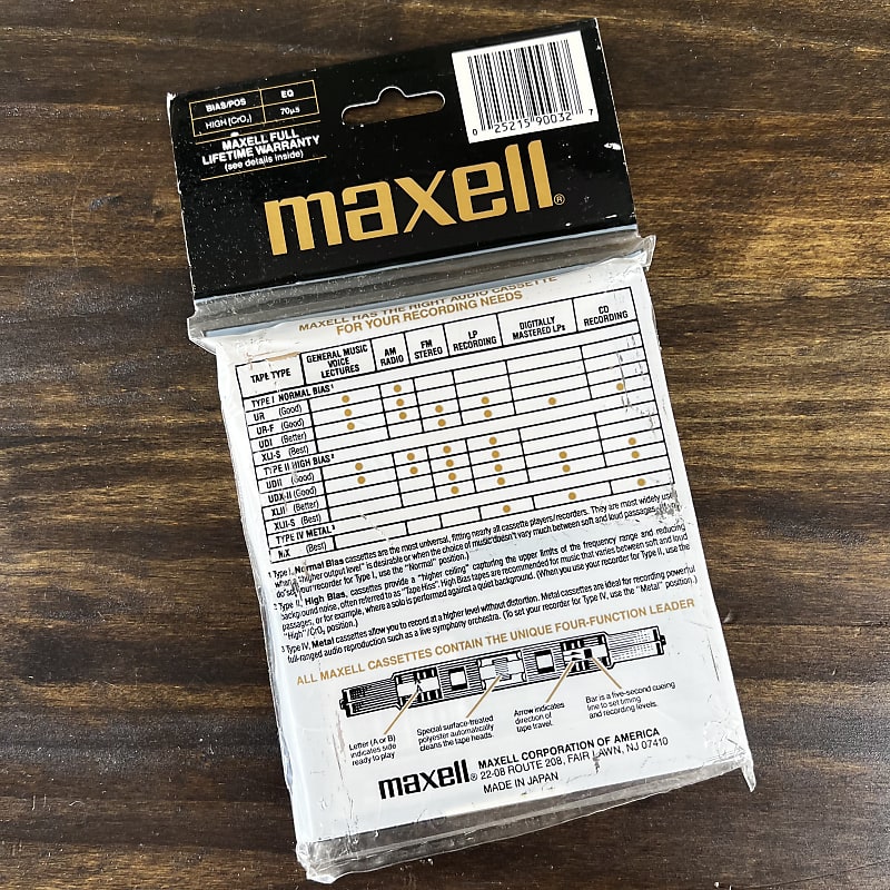 Maxell UD-XL / Maxell UD-XL II / Maxell XLI-S / Maxell XL II-S /