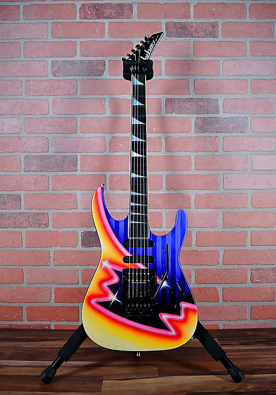 Jackson USA SL1 Soloist Neon Pop Art Graphic 1991 w/OHSC