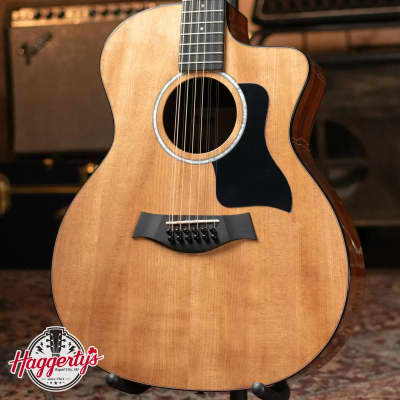 Taylor 254ce Plus Grand Auditorium 12-String Acoustic/Electric Guitar Natural with Aerocase image 1
