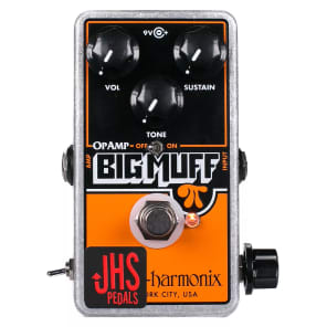 JHS Electro-Harmonix Op Amp Big Muff Pi Reissue with "Pumpkin Patch" Mod