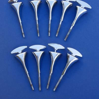 Sonor Teardrop Champion T-rods Tension Rods Claws Clawhooks Bass Drum Lot of 9 Vintage image 2
