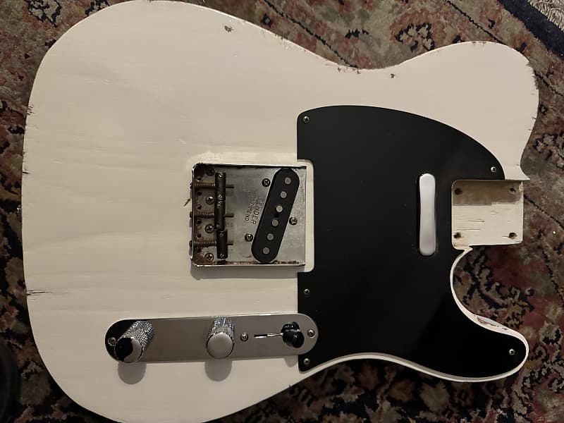 Loaded Telecaster Tele body Texas Special pups Olympic White image 1