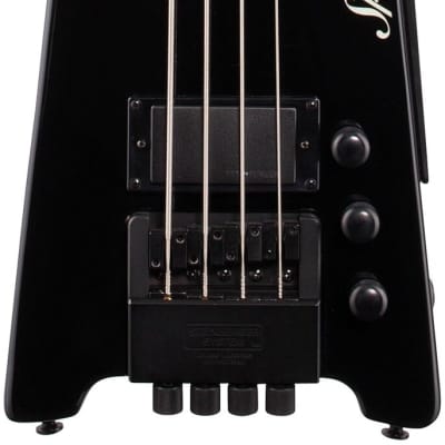 Steinberger Spirit XT-2 Standard Electric Bass (with Gig Bag), Black image 3