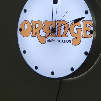 Orange Amplification Dealer Style Light Up Clock Killer Cool Mancave/Garage Item image 3