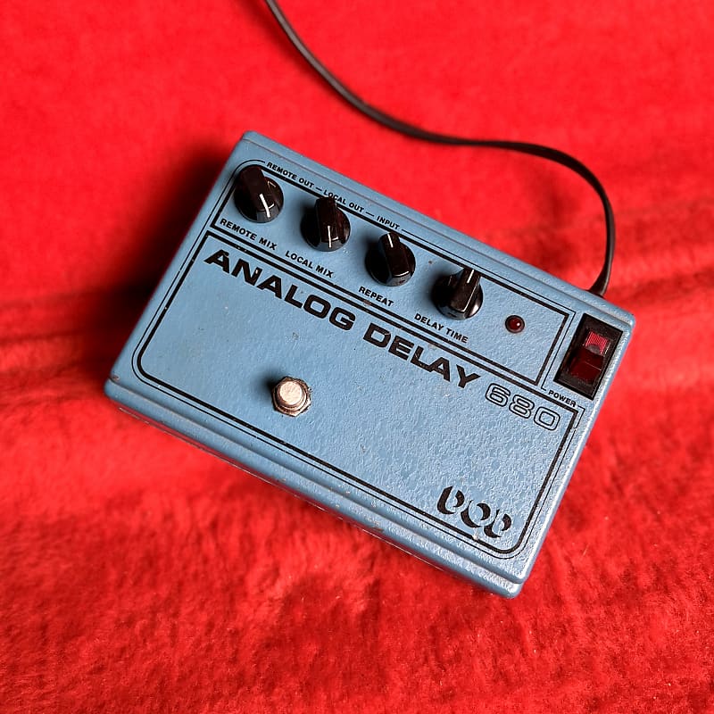 DOD 680 stereo analog delay pedal 1980 - Blue original vintage USA 