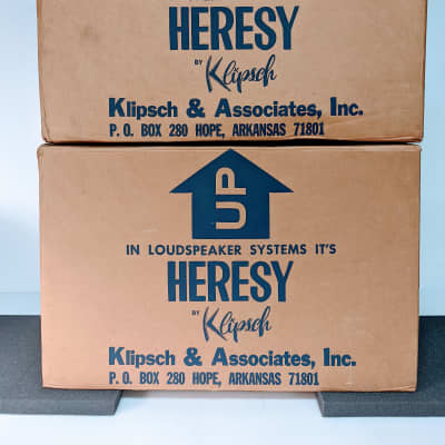 MINT Klipsch Heresy Speakers Original Boxes Manuals Sequential Must See image 6