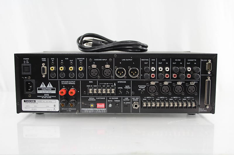 TASCAM 　AV-452　　パワードミキサー TASCAM AV-452 PRESENTATION MIXER/AMPLIFIER | Reverb