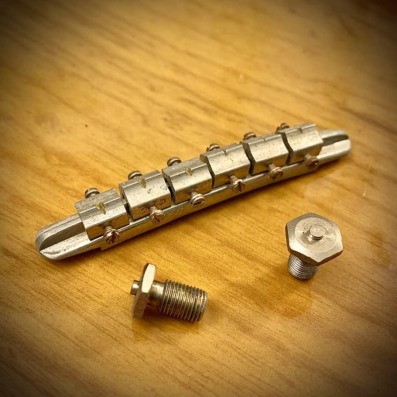 Guild/ Hagstrom Guitar bridge c 1960’s Nickel Reverb Australia