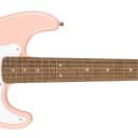 Squier Mini Stratocaster Electric Guitar, Laurel Fingerboard, Shell Pink Finish