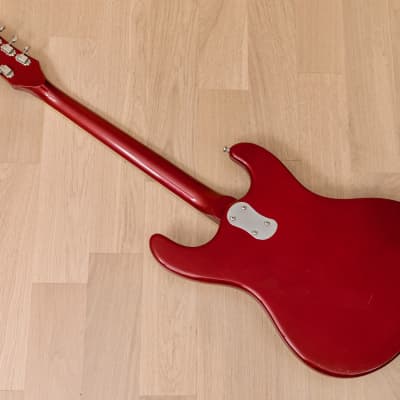 2004 Mosrite Eurorite 3 Pickup Non-Production Ventures-Style Guitar, Candy Apple Red w/ Case, Fillmore image 12