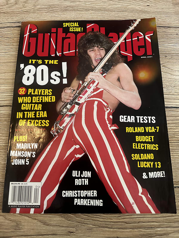 Eddie Van Halen Guitar Player April 2001 EVH back issue | Reverb