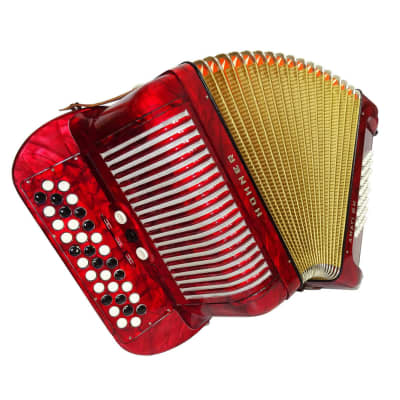 Close to New! Hohner Amati III M Lightweight 3 Row Small Button Accordion made in Germany 2148, incl Straps, Case, Wonderful sound! image 2