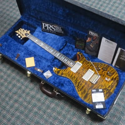 2021 Paul Reed Smith DGT Wood Library 10-Top Yellow Tiger! PRS! w/OHSC image 11